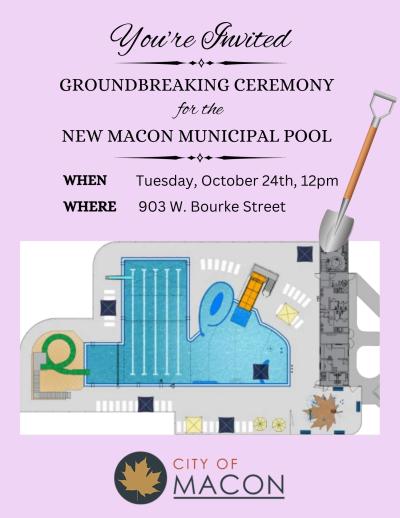 Pool Groundbreaking Ceremony